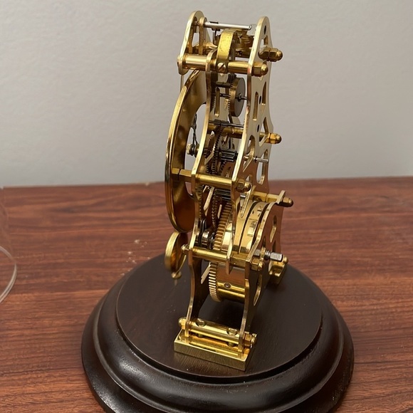 Vintage Du Chateau Dome Clock in gold - Picture 7 of 11